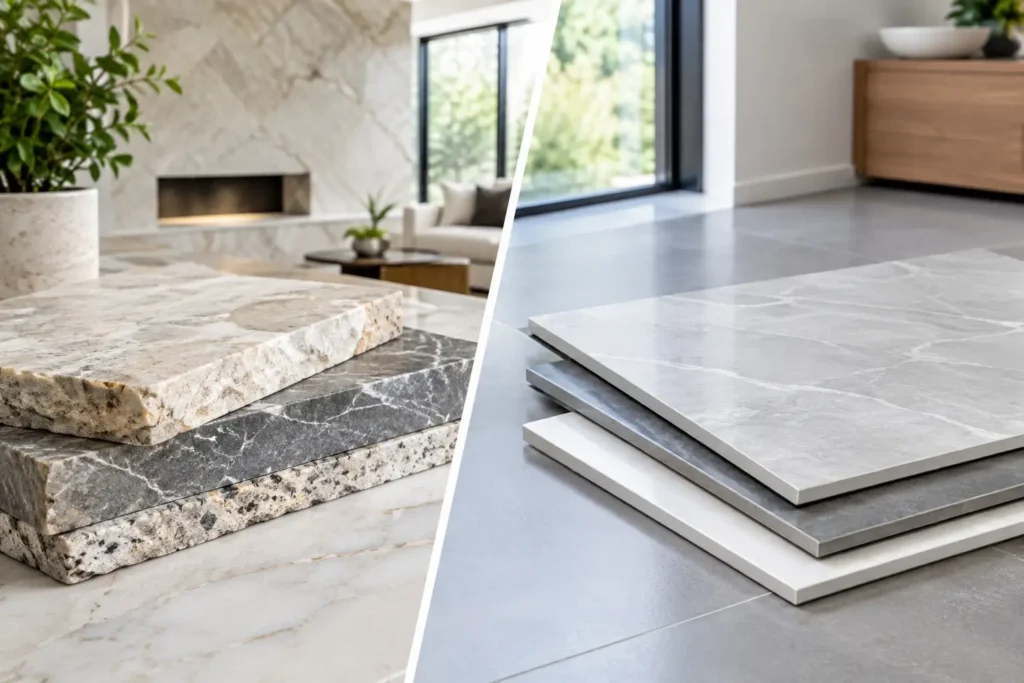 Natural Stone Versus Porcelain Tiles for Interiors