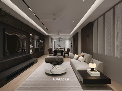 High-end condominium interior design Klang Valley with contemporary style and open layout