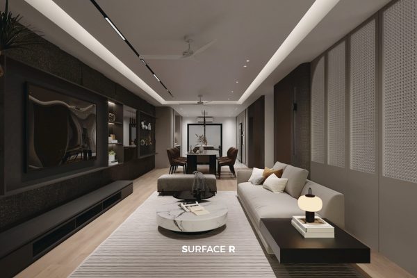 High-end condominium interior design Klang Valley with contemporary style and open layout