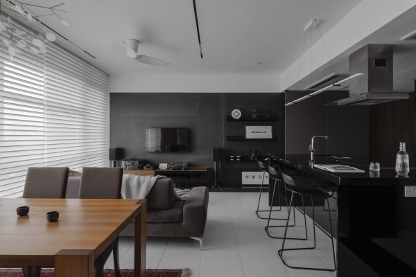 modern residential interior design malaysia open plan living space
